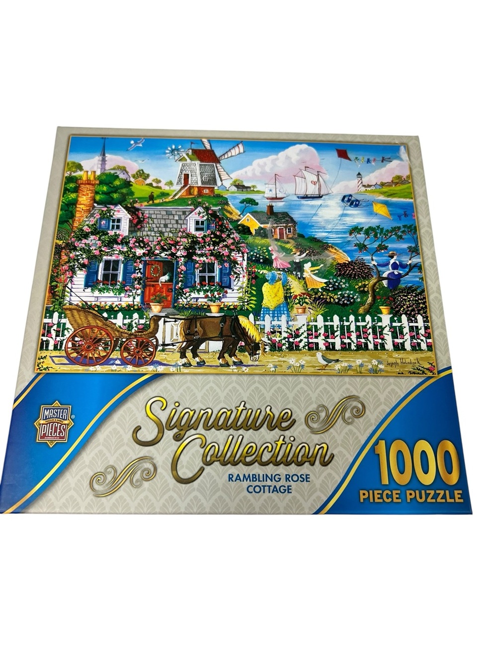 Signature Collection Rambling Rose Cottage 1000-Piece Puzzle - Multicolor